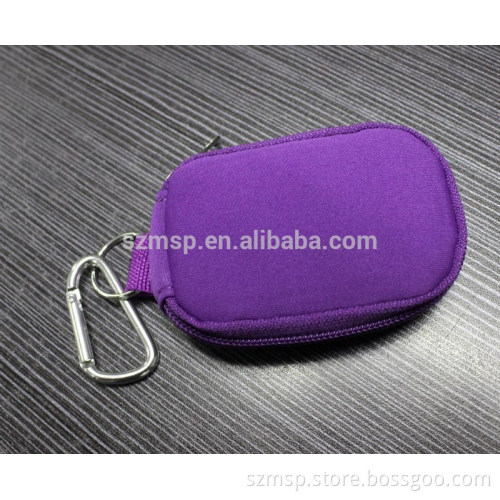 Essential oil keychain pouch for 8 vials - purple color